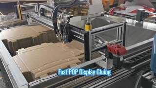 XY Glueer Glue Plotter Klebe-Maschine für gewölbte POS/POP-Displays (FSDU, CDU, Mülltonnen)