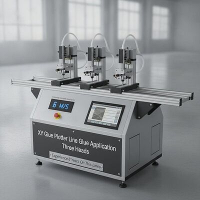 XY Glue Plotter CNC-Klebmaschine mit kontinuierlich wählbarer Geschwindigkeit bis zu 6 M/S Drei Köpfe und 24 Stunden Arbeitszeit
