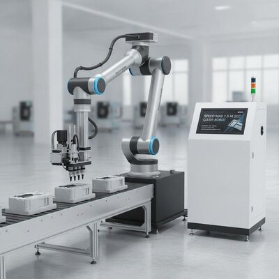 1.5 M/Sek Geschwindigkeit 0,6-0,8 Pa Druck XY Klebeplotter CNC Kleber mit heißem Schmelzen und kaltem Kleber in einer Operation