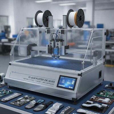 XY-Klebeplotter CNC-Klebemaschine mit Heißschmelz- und Kaltleim in einem Arbeitsgang, max. 1,5 m/Sek. Geschwindigkeit und 24-Stunden-Arbeitszeit